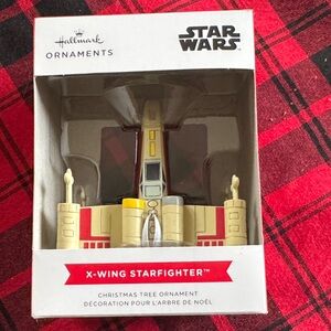 Hallmark Star Wars X-Wing Ornament - Red, Yellow, Beige